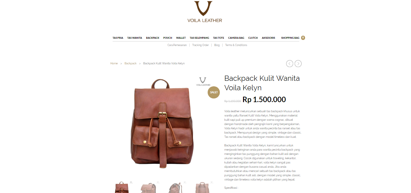  Voila  Leather Tas  Aksesoris Kulit  Asli